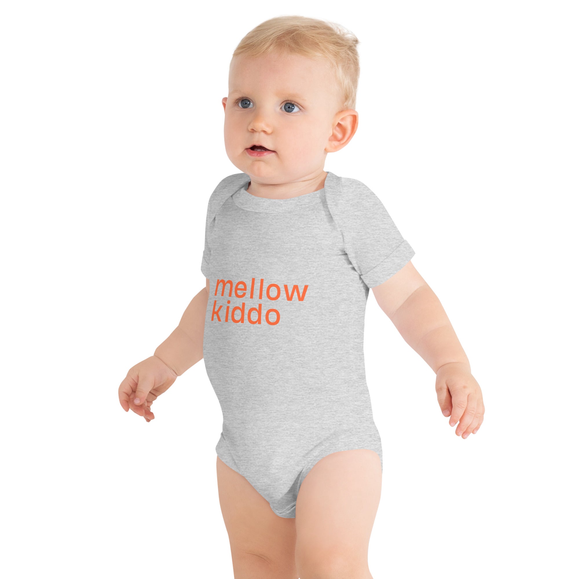 mellow kiddo onesie - white or grey