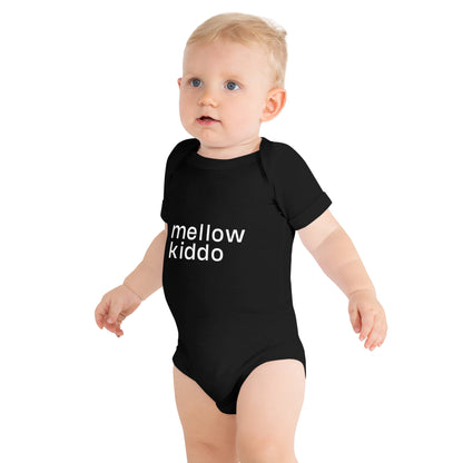 mellow kiddo onesie - black or dark grey