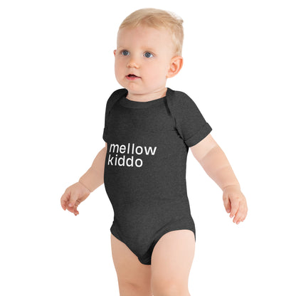 mellow kiddo onesie - black or dark grey