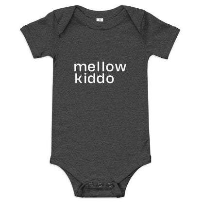 mellow kiddo onesie - black or dark grey