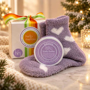 2 oz body butter + cozy socks, view 3