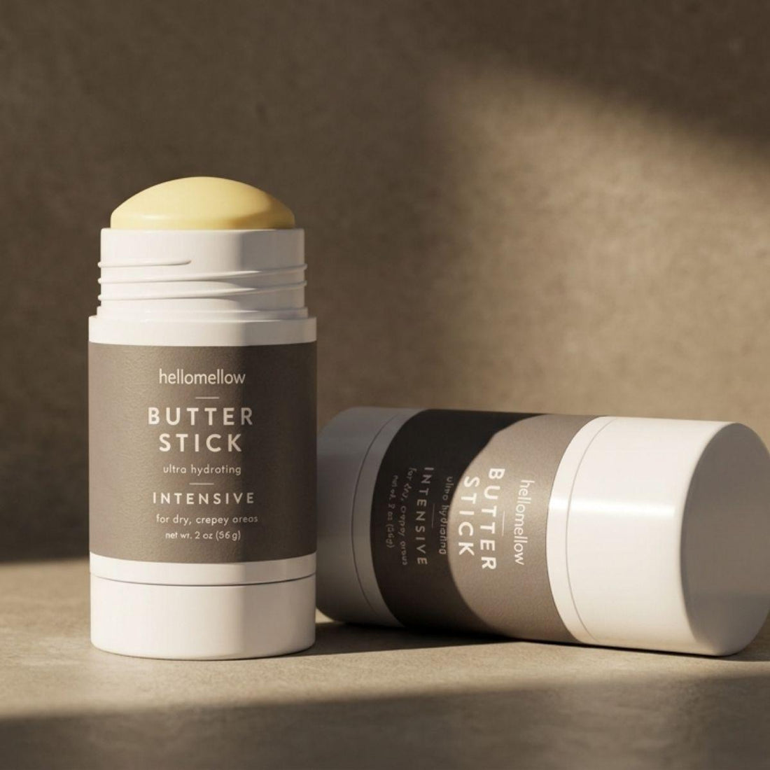 butter stick  intensive duo on a stone countertop 