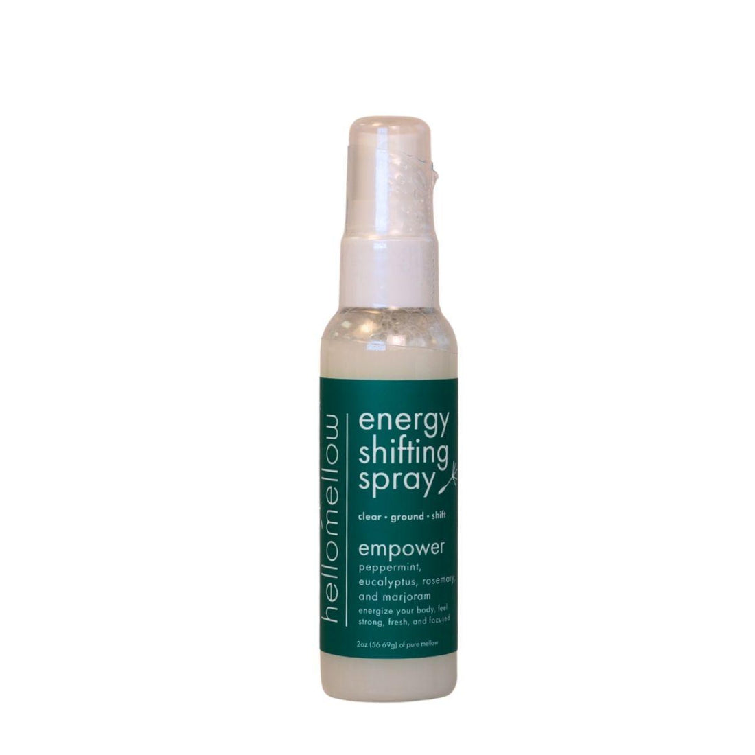mini energy shifting aromatherapy spray in empower aroma with a white background