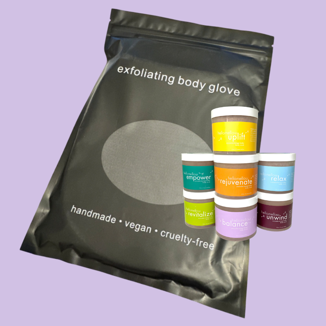 Free exfoliating glove with body scrub purchase!