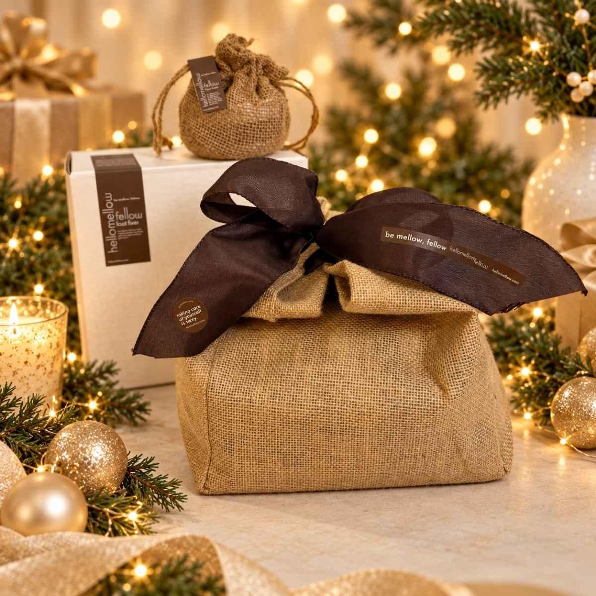 hellomellow fellow gift sets with holiday decorations