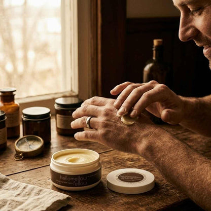 hellomellow fellow hand and foot repair butter in use