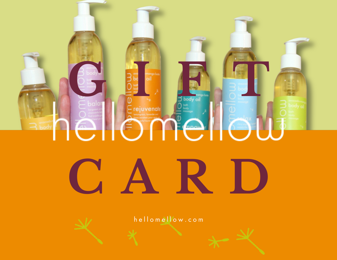 A collection of various gift cards with pump dispensers, labeled &