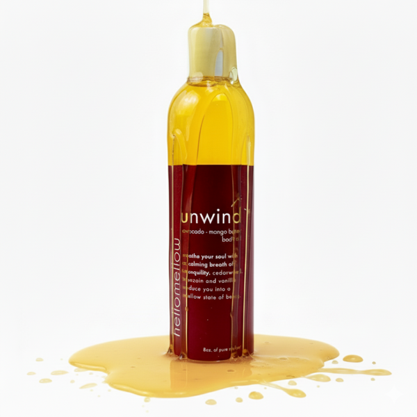 body oil · unwind