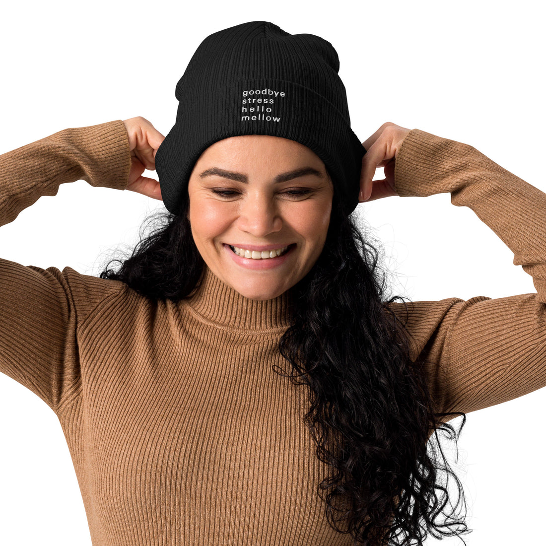 Organic ribbed beanie