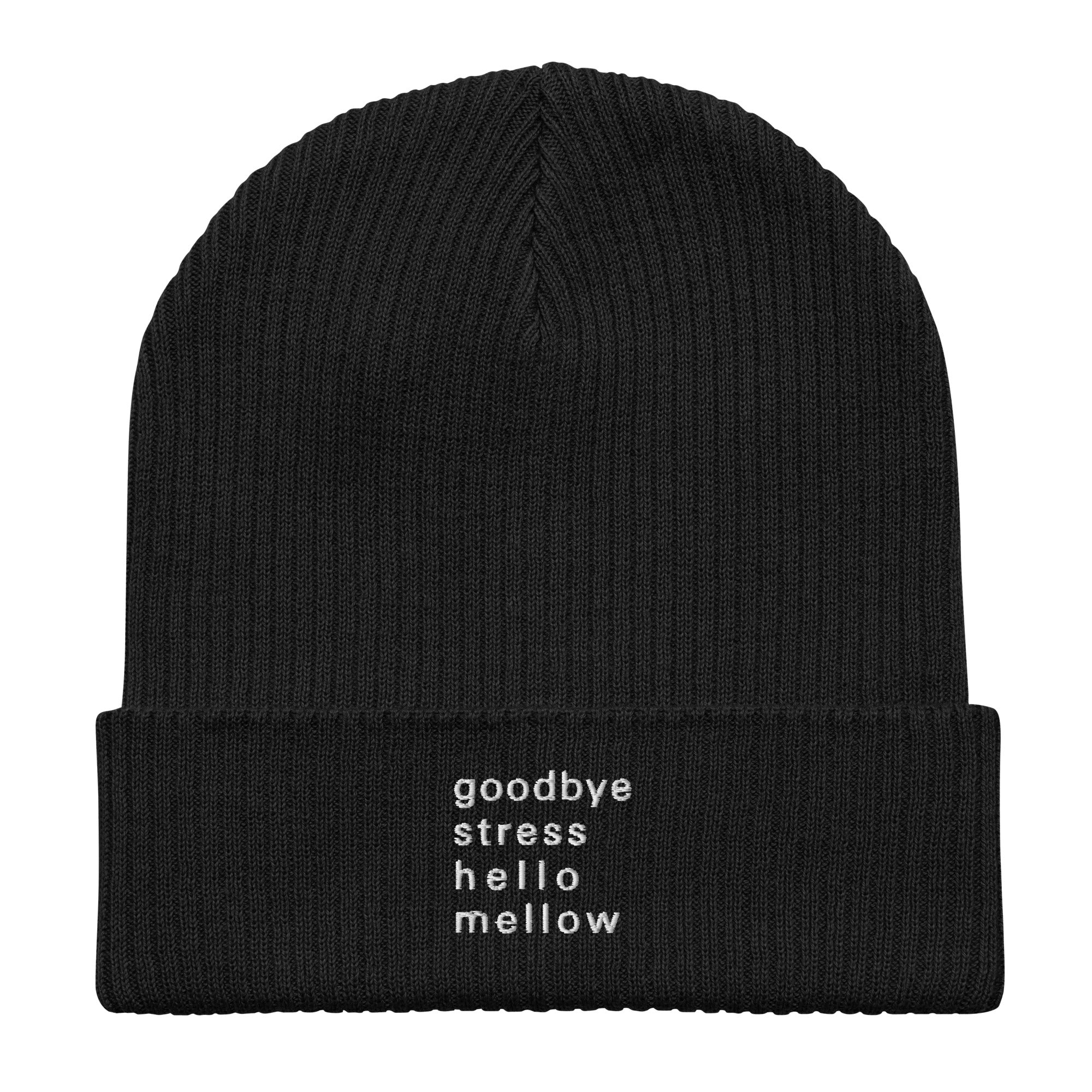 Organic ribbed beanie