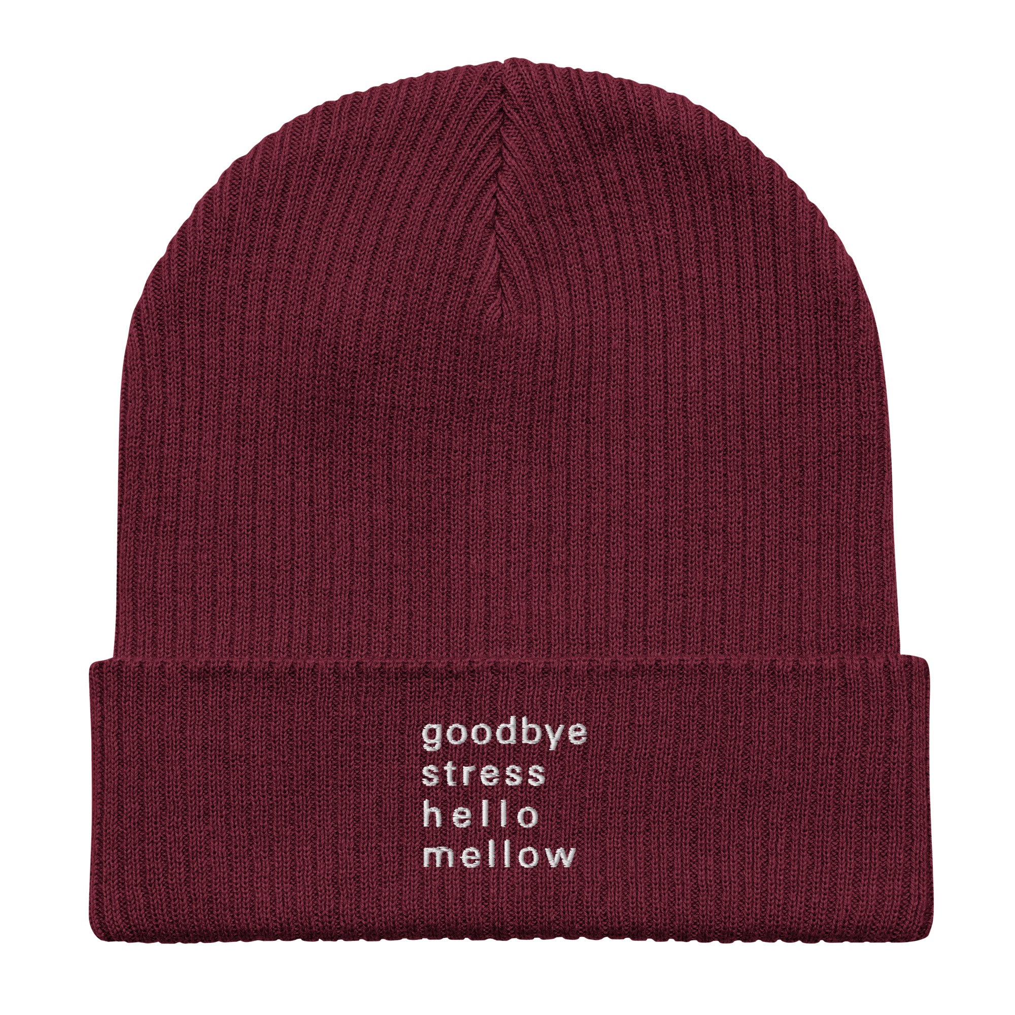 Organic ribbed beanie