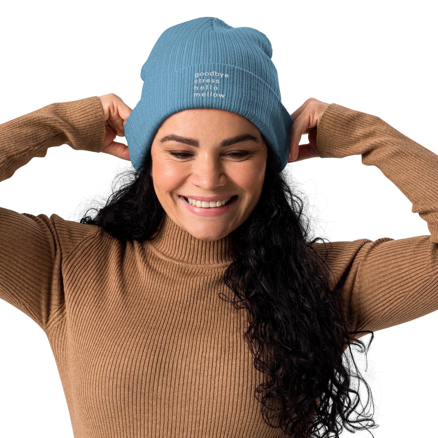 Organic ribbed beanie