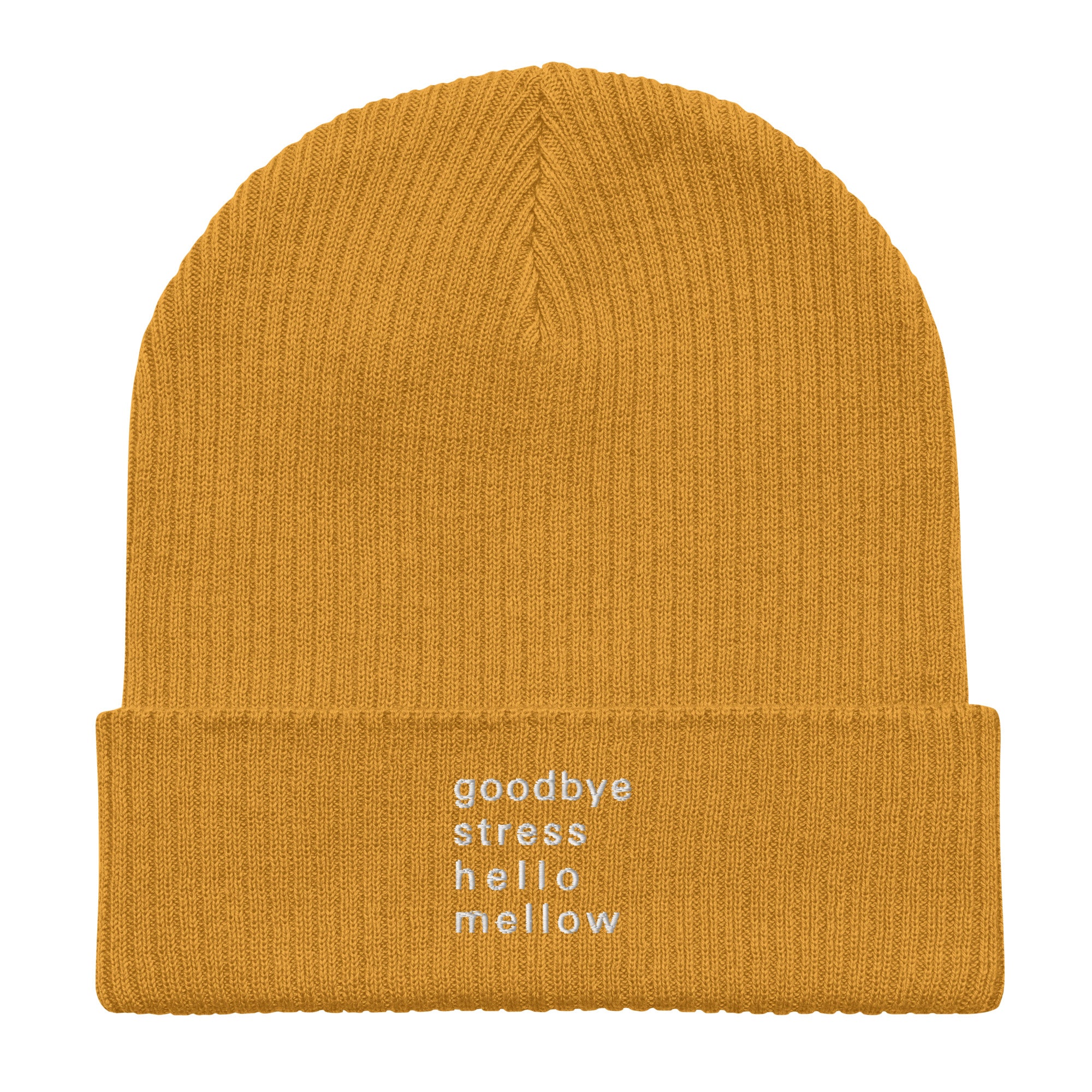 Organic ribbed beanie