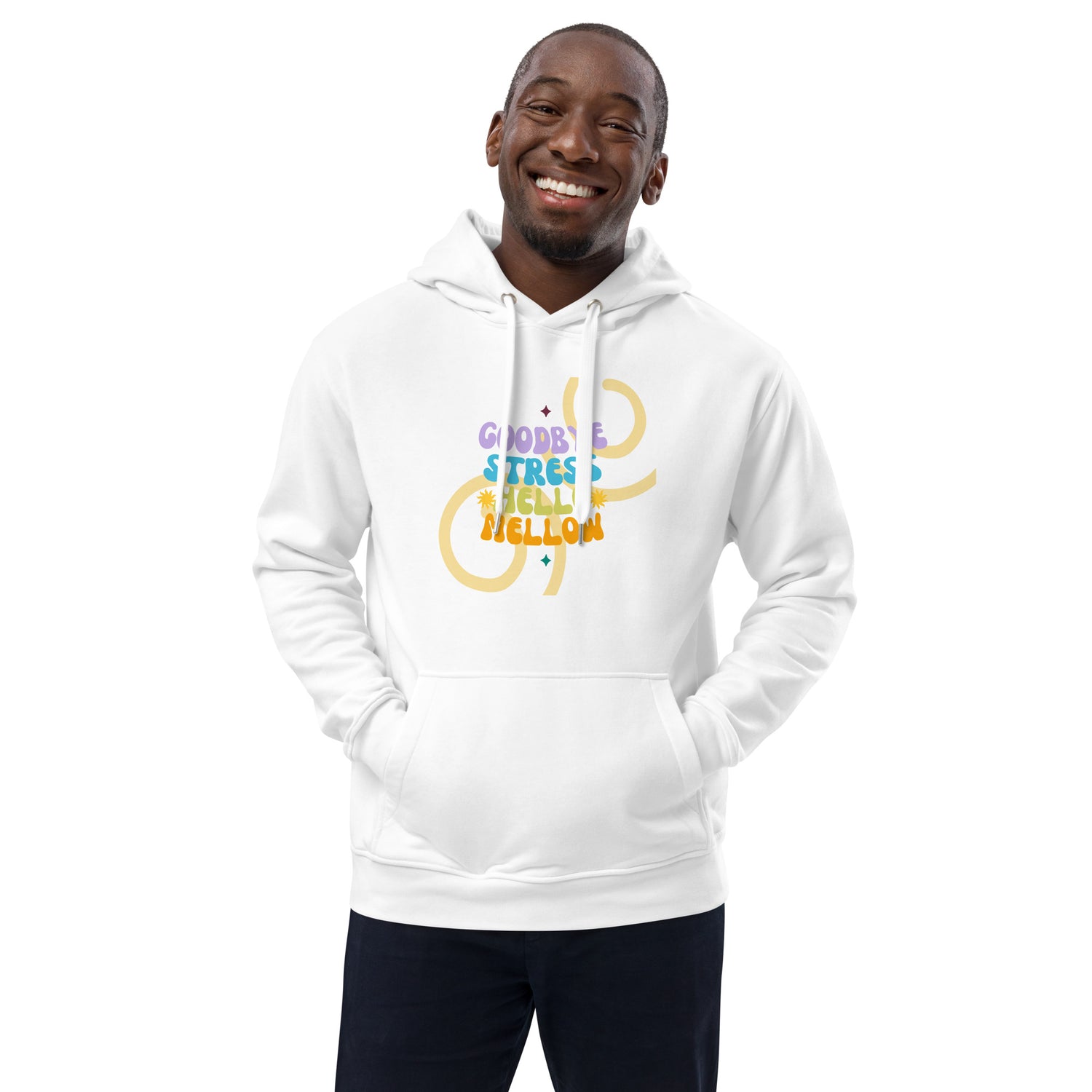 GOODBYE STRESS Retro Premium Unisex Eco Hoodie