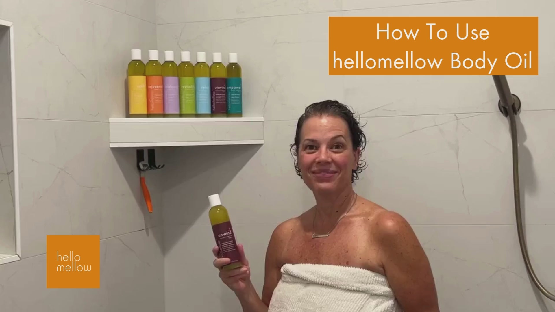 Load video: our founder descripes how to use body oil