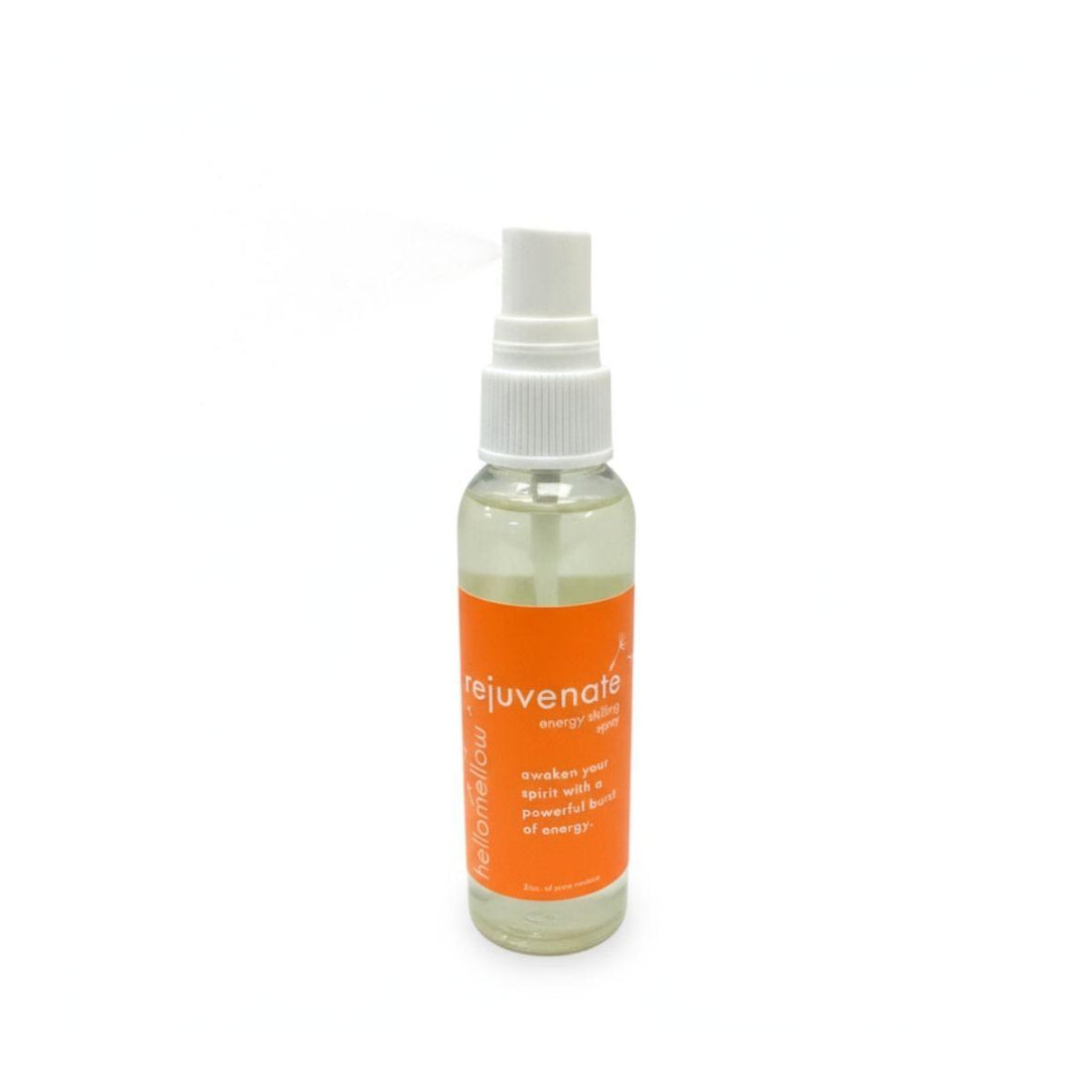 rejuvenate energy shifting aromatherapy spray with a white background 