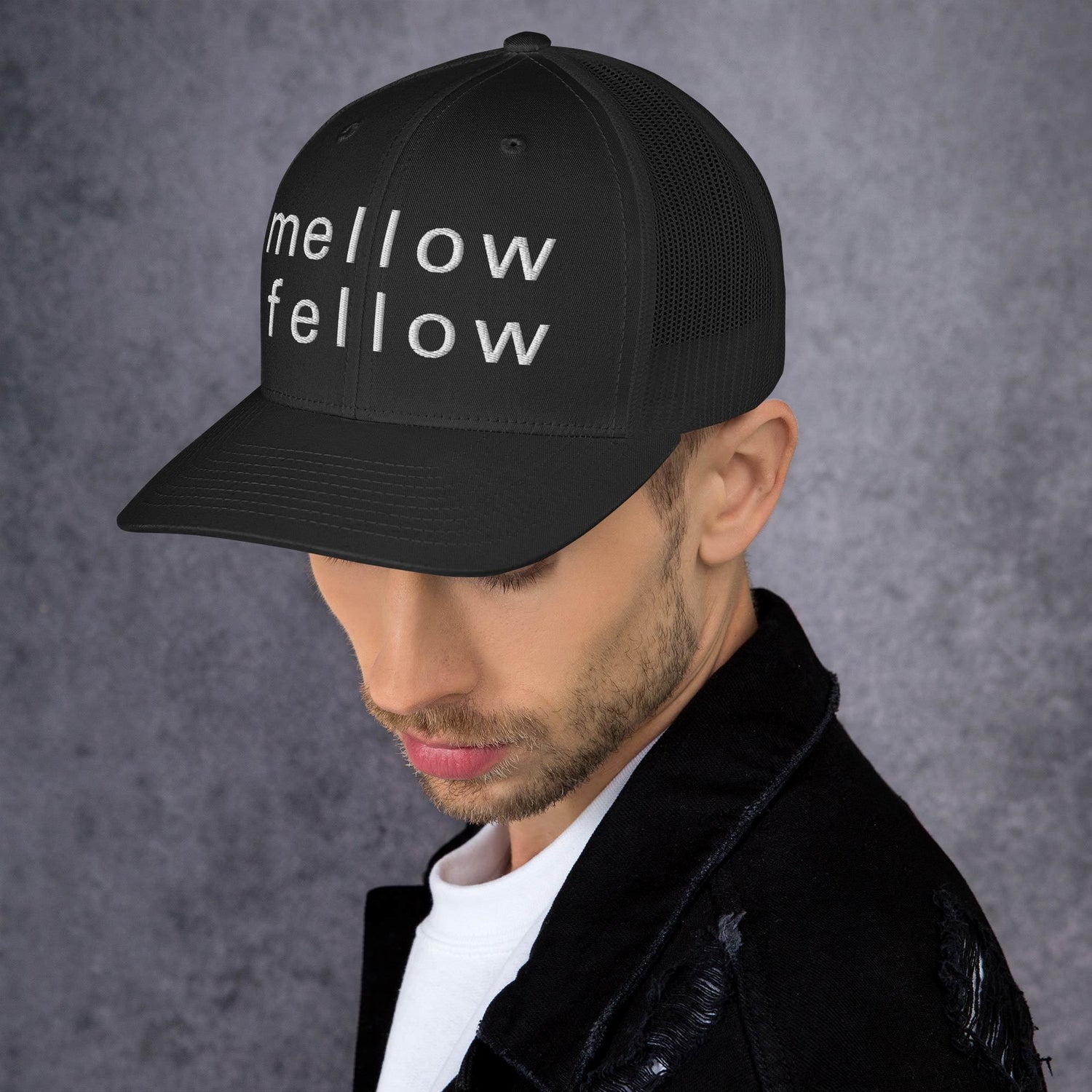 mellow fellow trucker cap