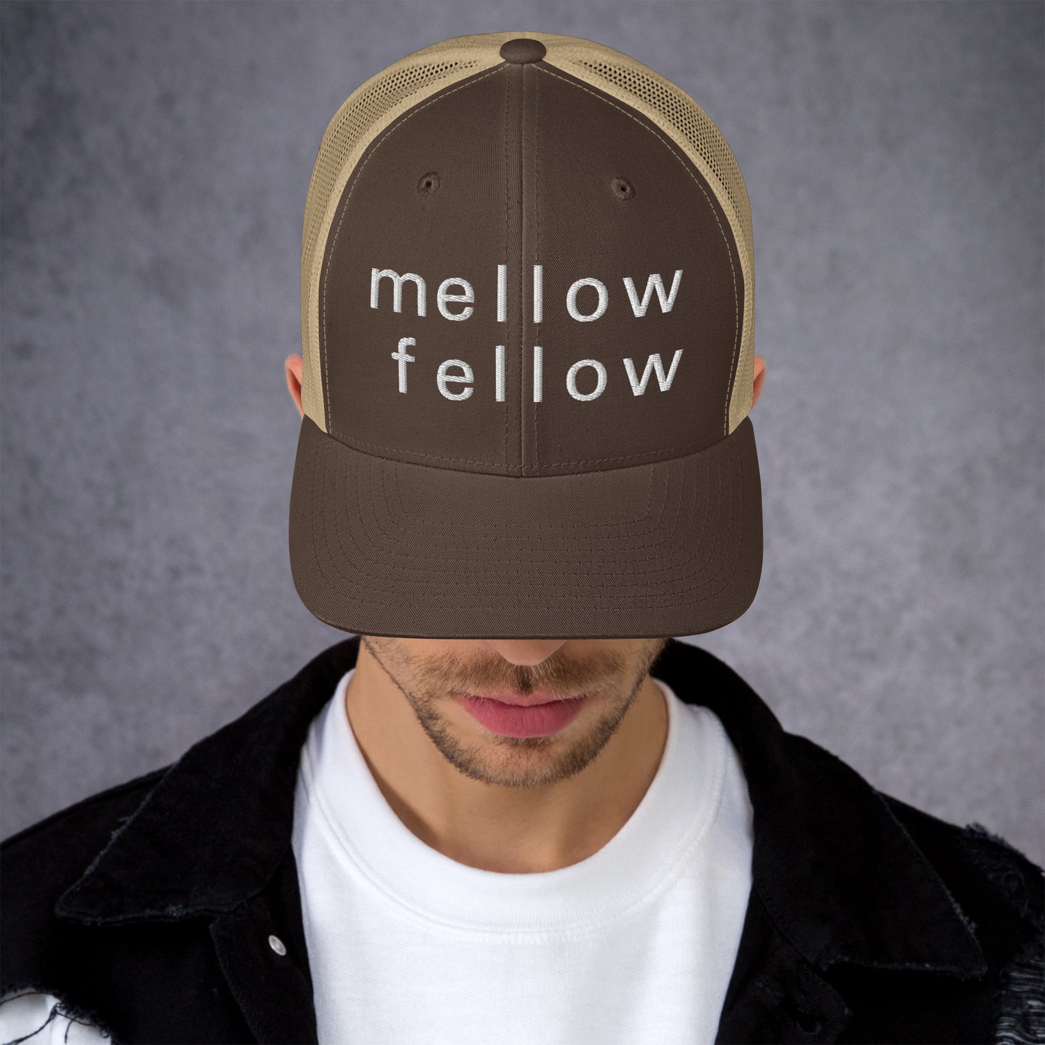 mellow fellow trucker cap