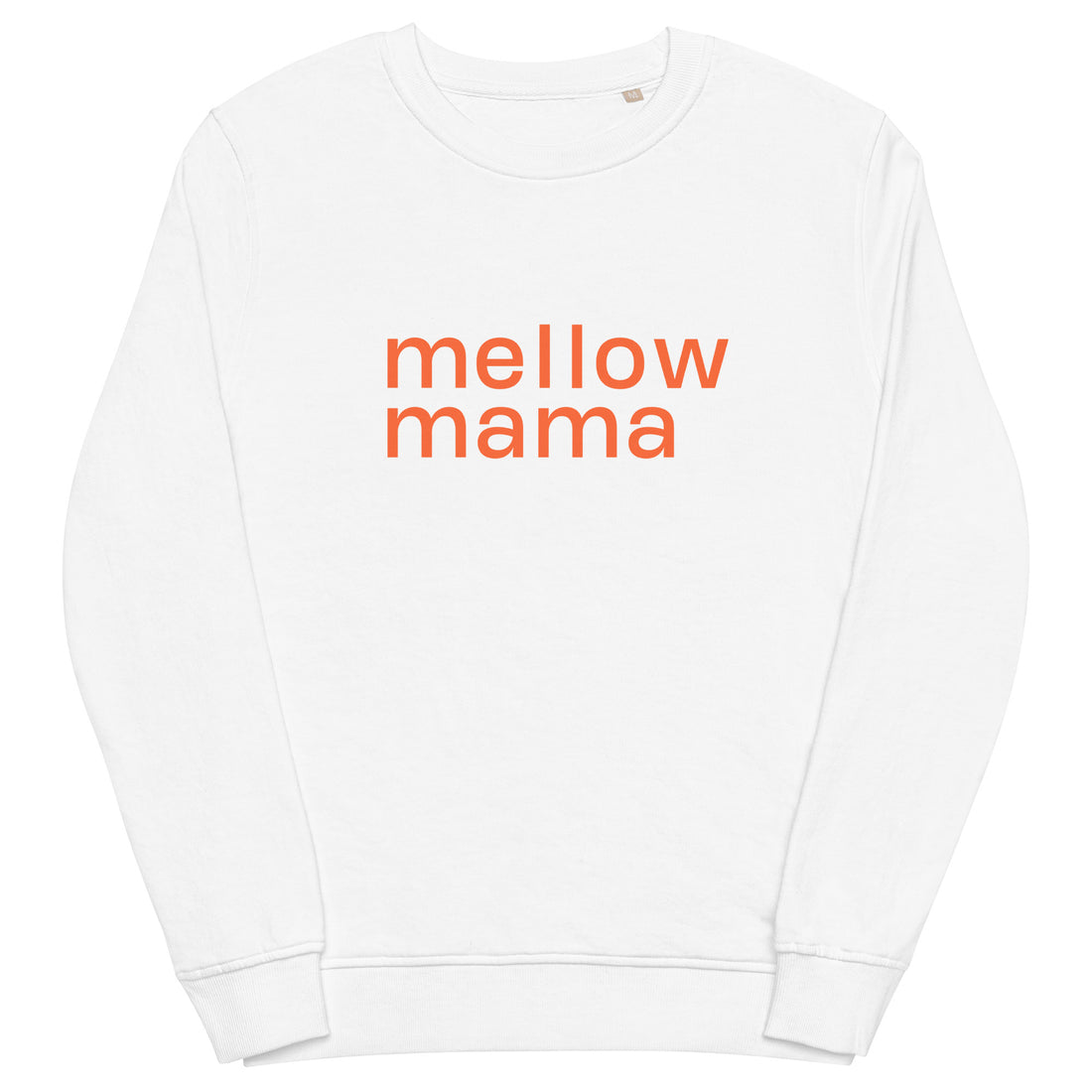 MELLOW MAMA  Organic Sweatshirt Orange