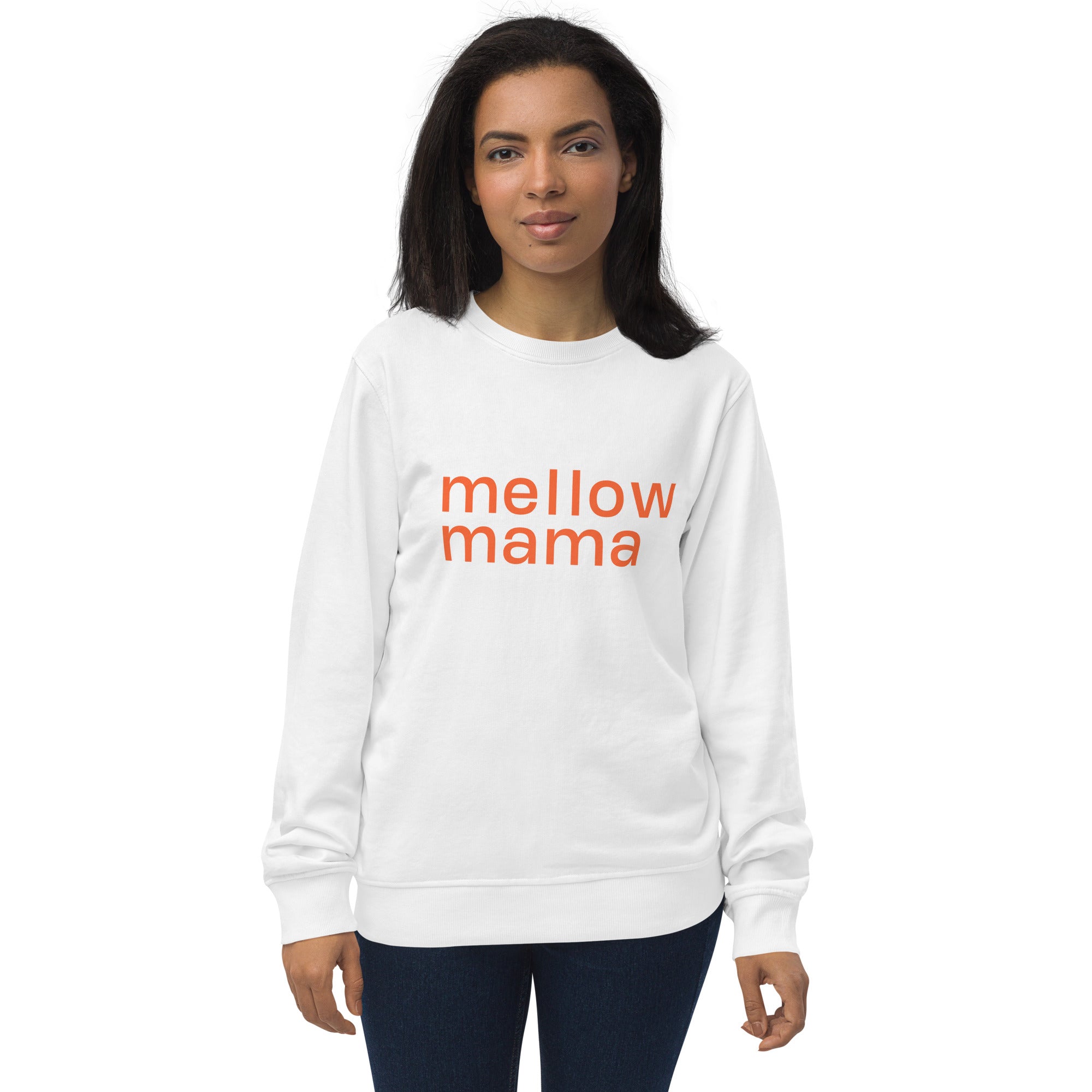 MELLOW MAMA  Organic Sweatshirt Orange