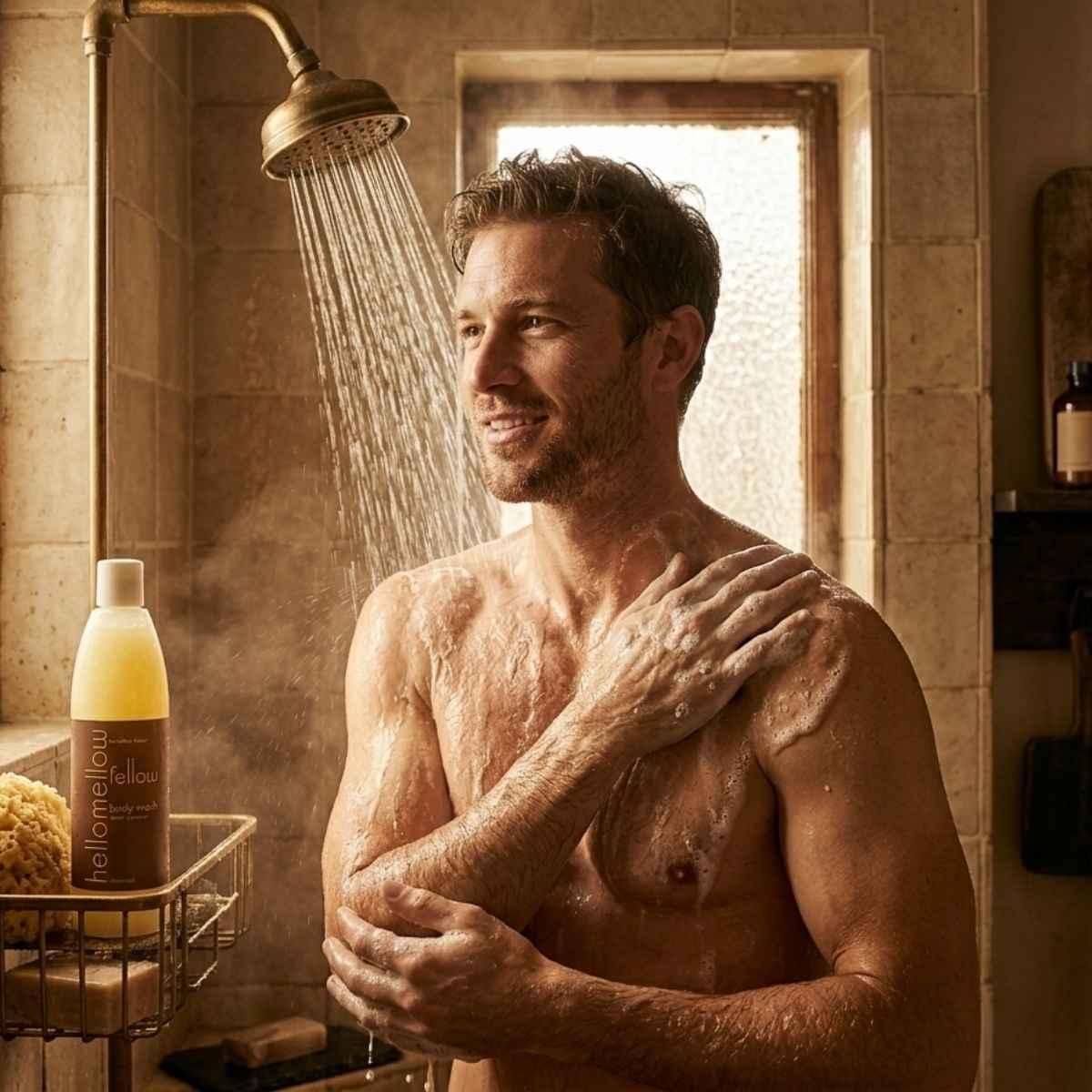washing with hellomellow fellow bodywash