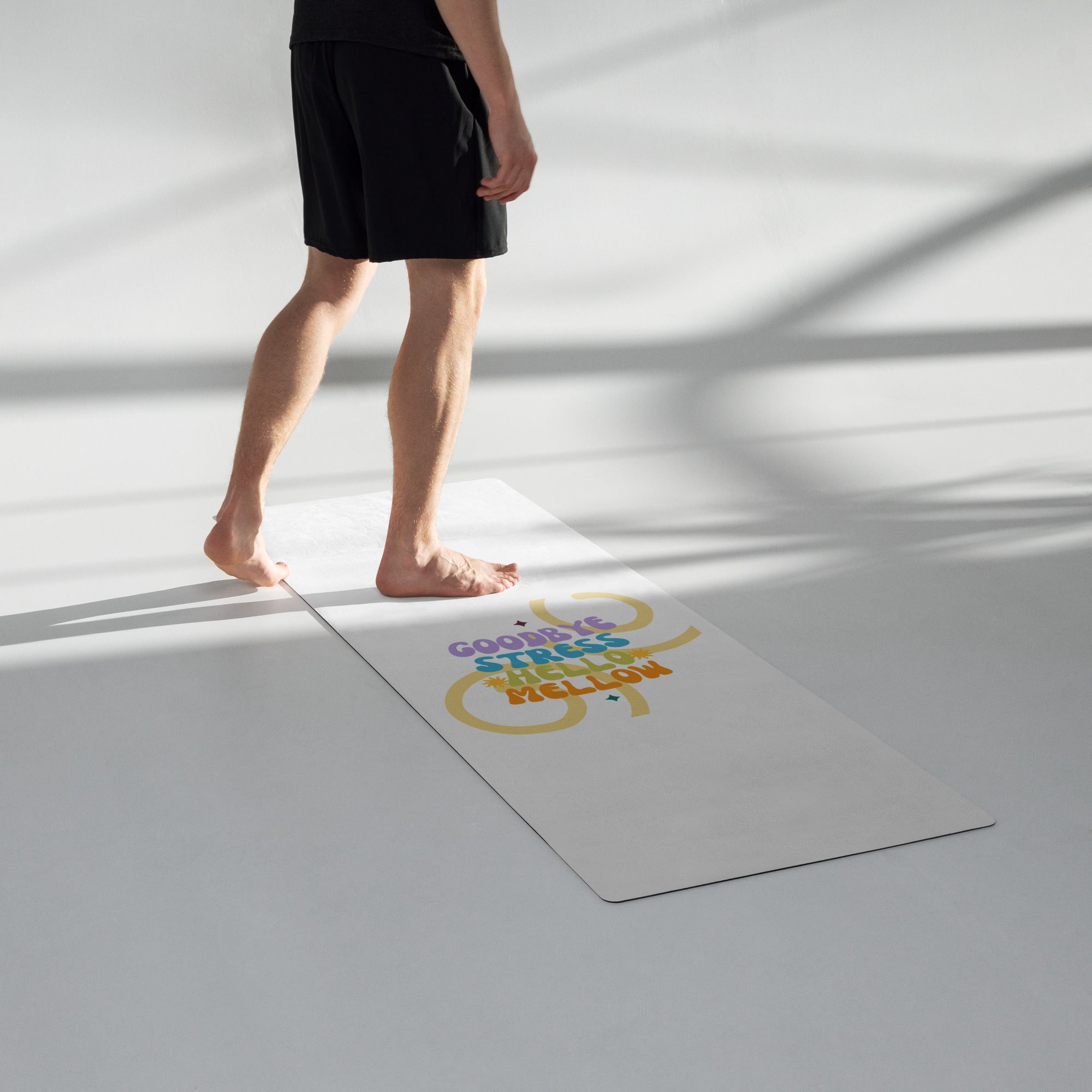 GOODBYE STRESS Retro Yoga Mat