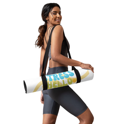 GOODBYE STRESS Retro Yoga Mat